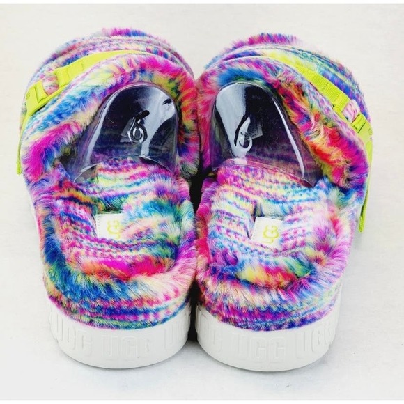 Womens UGG Fluffita Pixelate Sandals Slide Shoes SZ 7 - Picture 6 of 8